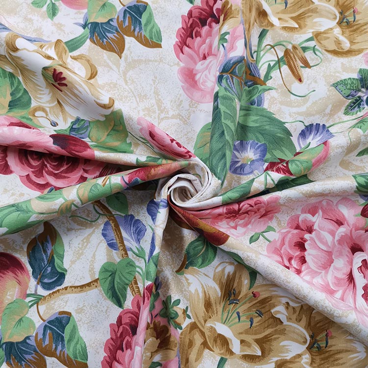 100% poliestrowa tkanina z rozproszonym nadrukiem