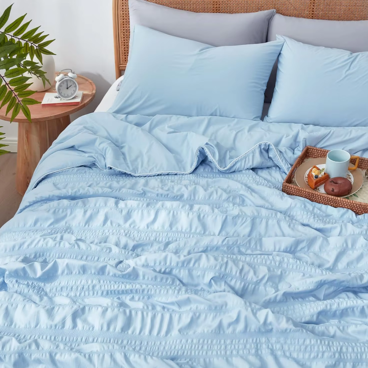 Tkanina na kołdrę Seersucker